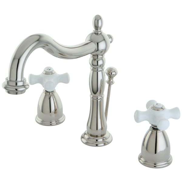 Kingston Brass 8" Widespread Bathroom Faucet, Polished Nickel KB1976PX - main